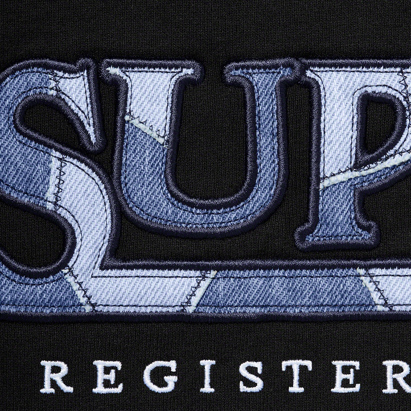 Denim Logo Hooded Sweatshirt view 11